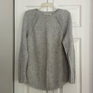 Loft heather gray sweater